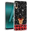 ZhuoFan Cover Samsung Galaxy A50 / A30s / A50s, Custodia Silicone Trasparente con Disegni Christmas Pattern Ultra Slim TPU Morbido Antiurto Bumper Case per Samsung Galaxy A50, (Alce 2)