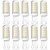 Bonlux Bonulx Lampadine G9 LED Luce Fredda 6000K 4W Equivalente 40W Lampada Alogena, Lampade LED Attacco GU9, Non Dimmerabile, Risparmio Energetico,Senza Sfarfallio, Angolo a fascio 360 °, 220-240V, 10 Pezzi