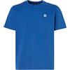 North Sails S/S T-Shirt W/Logo, Ocean Blue, 3X-Large Uomo