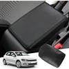 GAFAT V-W Polo MK6 Taigo/Seat Ibiza 5 6F/Seat Arona 2018-2024 2025 Copribracciolo Centrale, Taigo 2024 Cuscino Console Centrale, Protezione Bracciolo, in Pelle PU, Polo Accessori (Nero)