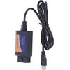 Qiilu Strumento Diagnostico per Auto Strumento di Scansione Diagnostica per Auto Scanner OBD2 per ELM327 PIC18F25K80 Lettore di Codice per Auto con Supporto CD Sostituzione del