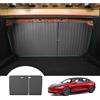 GAFAT Tesla Model 3 2024 2025 Tappetino per Bagagliaio Posteriore, Highland Tappetini in Gomma TPE per Tutte Le Stagioni, Scansione 3D, Antigraffio, Accessori [2 Pezzi]