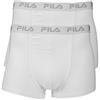 FILA 2er PACCO - Uomo Base Boxer, cotone elasticizzato logo, fu5004 - bianco, large