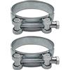 Diforma Fascetta stringitubo rinforzata, elementi di fissaggio fascette stringitubo in acciaio zincato (2 pezzi, 80-85 mm)