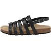 Geox D Brionia F, Sandali Piatti Donna, Nero, 37 EU