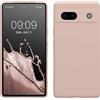 kwmobile Custodia Compatibile con Google Pixel 7a Cover - Back Case per Smartphone in Silicone TPU - Protezione Gommata - coconut swirl