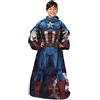 Marvel - Coperta con maniche, 100 x 100 cm, Capitan America