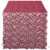 DII Rotolo da Tavolo con Paillettes, 40,6 cm x 3,5 m, Colore: Rosso