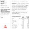 PhD Nutrition Diet Whey Protein in Polvere 1kg Cioccolato Belga - Proteine del siero di latte con 17g di proteine e 5,5g di BCAA per porzione, Basso contenuto di zuccheri e calorie