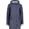 CMP, Giacca Donna Cappuccio Fisso, Black Blue, XXS