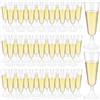 JMIATRY 100 Pezzi Flute Plastica 150ML, Calici Plastica Usa e Getta Riutilizzabile, Calici Vino Riutilizzabile per Feste, Matrimoni, Compleanni