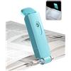DEWENWILS Luce per Lettura Libri a Letto, Luce da Lettura a LED portatile con clip, 2 Luminosità regolabili, 2 Colori Bianco Figo, Lampada Lettura ricaricabile USB, perfetta per Amanti dei Libri