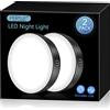 Ferswe Luce notturna ricaricabile 6000K, luce tattile dimmerabile con batteria grande da 1000 mAh, luminosità regolabile, luci da attaccare per armadio, armadietto, bancone, cucina (confezione da 2)