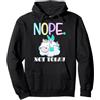 Regenbogen Einhorn Pastellfarben faules No, non oggi Lazy Sleepy Unicorn Unicorn arcobaleno Felpa con Cappuccio