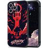 HOSCLANS Berserk Guts Silicone morbido con motivo anime Custodia anti goccia per cellulare per iPhone 13