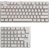 N//B KeyCaps PBT per mini tastiera meccanica per 61/64/68/71/82/84 Tastiera layout con lettere RGB trasparenti (bianco)
