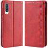 HualuBro Custodia Samsung Galaxy A50 / A50S / A30S, Flip Cover Portafoglio Magnetica in Retro PU Pelle a Libro TPU Antiurto Stand Case per Samsung Galaxy A50 Cover (Rosso)