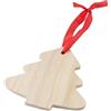 Decorazioni natalizie in legno a forma di albero di Natale Imani personalizzate o neutre