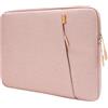 JETech Borsa PC per Notebook 15 Pollici, Compatibile con MacBook Air 15 Pollici M4/M3/M2, MacBook Pro 16-Inch M4/M3/M2/M1, Impermeabile Custodia Sleeve Antiurto Caso con Tasche (Oro Rosa)