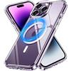 iVoler Chiaro Cover Magnetica per iPhone 14 Pro 6.1 Pollici, Compatibile con MagSafe, [Anti Ingiallimento] [Antiurto di Grado Militare] Custodia Trasparente Sottile Antigraffio Rigida PC Case