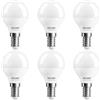 DiCUNO Lampadina LED E14 G45, 5W Equivalente 50W, 550lm, Luce Bianca Fredda 5000K, CRI 90, Lampadine Sfera P45 LED, Attacco E14 Piccolo, Non dimmerabile, Angolo 220°, Basso Consumo, 6 Pezzi