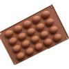 KOMUNJ Stampo a 20 fori in noce a forma di noce, per torte, cioccolatini, muffe in silicone, per cioccolato, torte, gelatina, mousse a cupola, fai da te