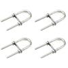 JZK 4 x Acciaio inossidabile U bolt M5x78 con dado e piatto per l'hardware della barca settore automobilistico