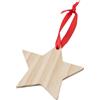 Decorazioni natalizie in legno a forma di stella Caspian personalizzate o neutre