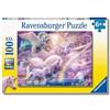 Ravensburger Puzzle Unicorno Pegaso, 100 Pezzi XXL, Puzzle per Bambini, Collezione Fantasy, Età Raccomandata 6+, 129799