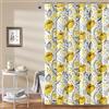 Lush Decor Tenda da doccia con papaveri, 183 x 183 cm, giallo/bianco
