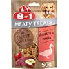 8in1 Meaty Treats - Snack per cani con extra carne, senza zuccheri - 50 g