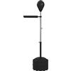 SPORTNOW Punching Ball con Barra Girevole per Adulti e Altezza Regolabile 1.6-2m, Nero|Aosom