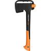 Fiskars Ascia da Taglio Universale, Inclusa Protezione per Trasporto, Lunghezza: 44 cm, Rivestimento Antiaderente, Lama in Acciaio di Qualità/Manico in Fibra di Vetro, Nero/Arancione, X10-S, 1015619