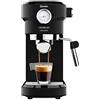 Cecotec Macchina da Caffè Espresso Cafelizzia 790 Black Pro. Espresso e Cappuccino con Manometro, 1350 W, Riscaldamento Rapido, 20 Bar, Modalità Automatica per 1 O 2 Caffè, Piroscafo Regolabile