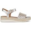Geox D Gelsa Low A, Sandali con Zeppa Donna, Lt Gold, 38 EU