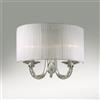 Ideal Lux SWAN AP2 Lampada a parete 2 luci. Lampadine LED compatibili in omaggio- Ideal Lux 035864