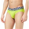 Emporio Armani Men's Brief Megalogo Slip Boxer, Lime, S Uomini