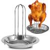 Supporto Per Pollo GN 1/1 - 530x325mm - Acciaio Inox Antiaderente Resistente Al Calore Per 8 Polli Hhb11