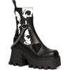 LAMODA Damaged Goods, Stivale alla Caviglia Donna, Teschio Nero, 36 EU