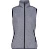 CMP, Gilet da donna, Nero-Titanio, L