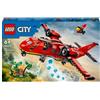 LEGO City 60413 Aereo Antincendio, Giocattolo dei Vigili del Fuoco per Bambini di 6+ Anni con 3 Minifigure dei Pompieri