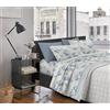 IlGruppone Il Gruppone Passione Casa Completo Letto In Cotone Di Flanella Lenzuola Matrimoniali,Parure, Flanella Calda e Morbida,Anti Pilling Felpato Flanellato (Matrimoniale, Foglie510blu)