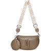 GSenhui Marsupio da donna Crossbody Bag con portafoglio e tracolla regolabile, piccola borsa a tracolla hip bag pelle PU pendolare campeggio nero, D03-kaki, Borsa per scarpe