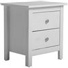 VS Venta-stock Comodino Betty con 2 cassetti Bianco