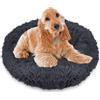 SPRINGOS Letto per Cani ｜ Ormeggio ｜ Rotondo ｜ Pelliccia Sintetica ｜ Capelli Lunghi ｜ Posto Letto ｜ Comodo ｜ Accogliente ｜ Fondo Antiscivolo (80 cm, Grafite)