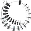 ASCENDTING Dado & Bolt Thread Checker (in pollici e metrico) - Misuratore di misura per dadi imperiali e metriche, 26 calibri maschio/femmina - 30 cm e 30 cm