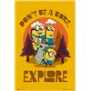 Grupo Erik Poster Minions don´t be bore, esplora - Lamina decorativa Minions/Poster Prodotto con licenza ufficiale