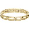 Fossil Bracciale a catena Heritage D-Link Chain da uomo in acciaio color oro, JF04691710