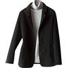 Surttan Blazer Donna Elegante Curvy a Maniche Lunghe Taglie Forti Confortevole Morbido con Glamour Felpa per Ufficio e Lavoro Disponibile in Diversi Colori