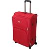 Valigeria.shop ORMI trolley bagaglio a mano da cabina piccolo medio grande extra large XXL 4 Ruote (Rosso, M (55x22x38))